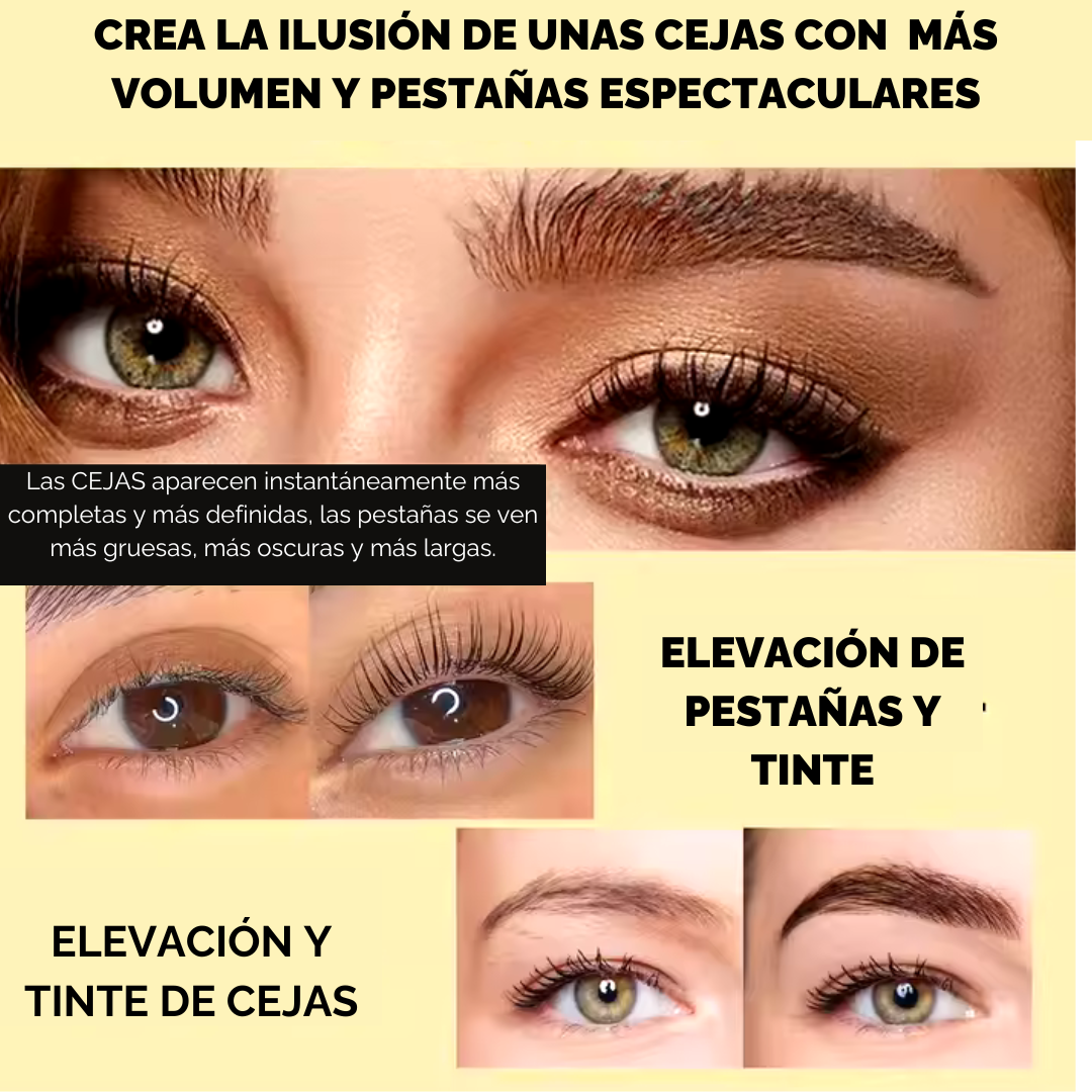 Kit Lash Lifting De Pestañas Y Tinte Para Cejas Golle