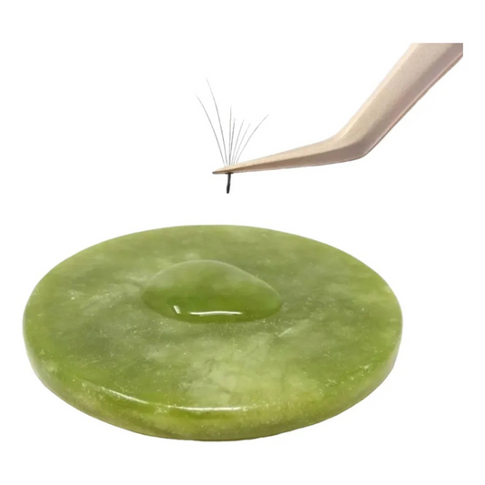 Piedra Jade Para Adhesivo De Extensiones De Pestañas 12 PIEZAS