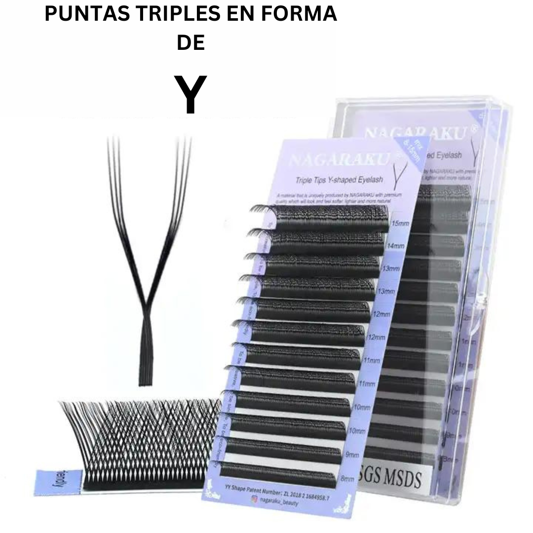 Nagaraku Triple Y Para Extensión De Pestañas Hawaianas