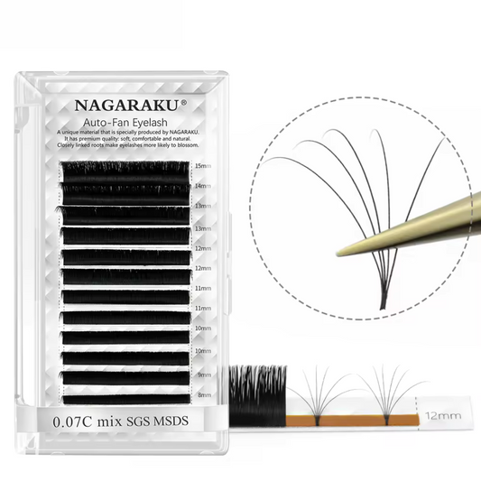 Pestaña Nagaraku Volumen Auto Fan Extensión De Pestañas