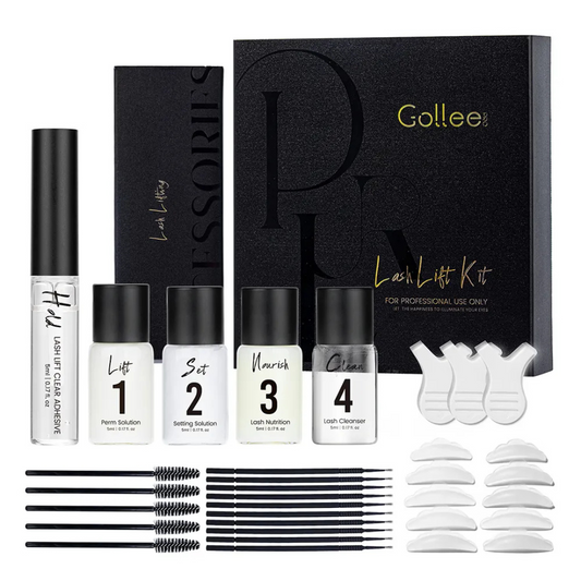 Kit Lash Lifting De Pestañas Y Tinte Para Cejas Golle