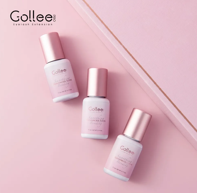 Adhesivo Golle Pink Sensitive Para Extensión De Pestañas / Envío GRATIS