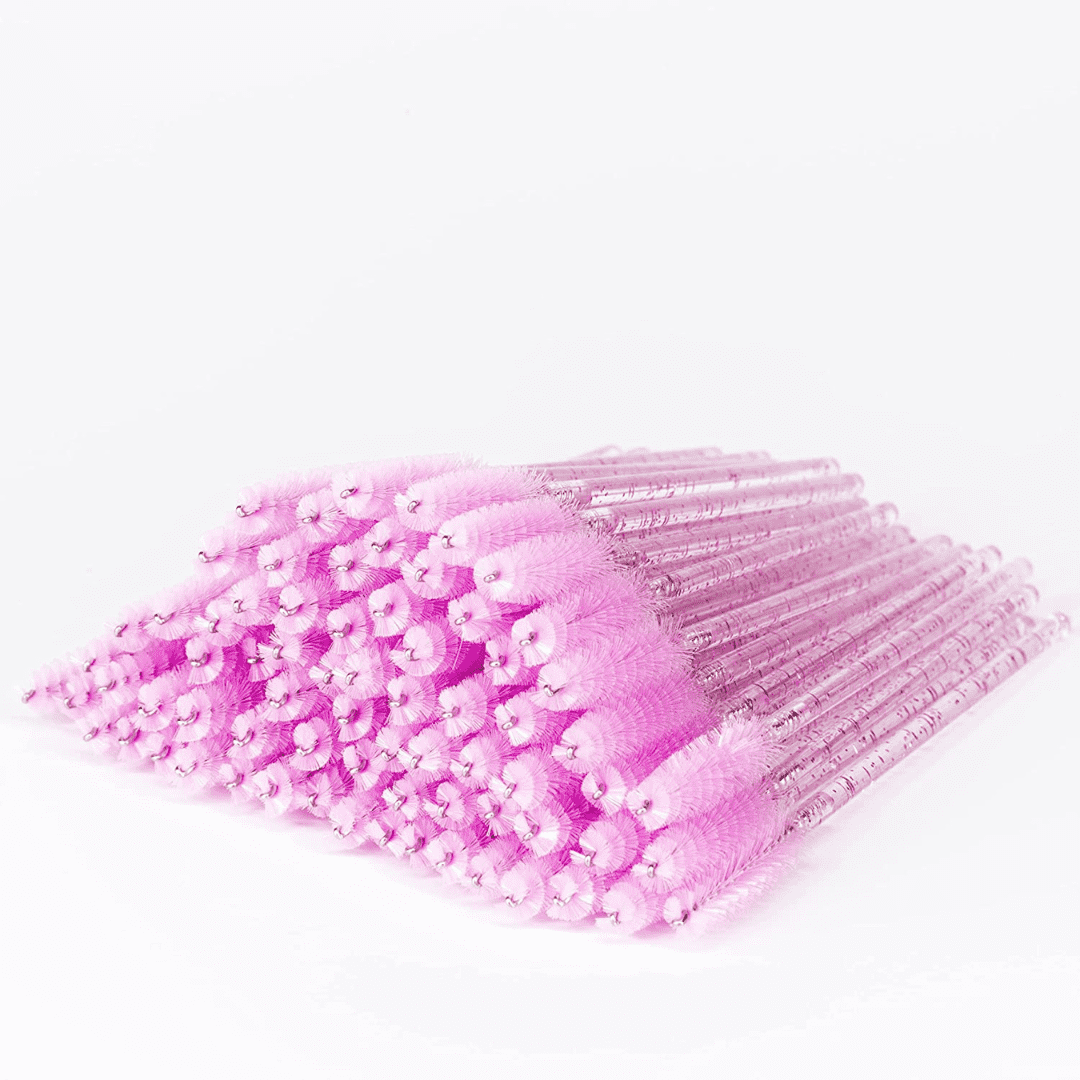 Cepillos Para Extensiones De Pestañas Glitter 50 Cepillos