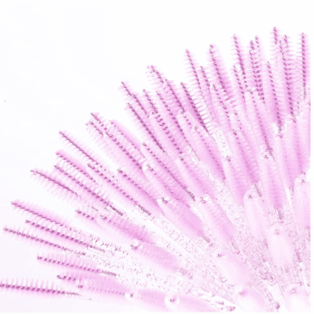 Cepillos Para Extensiones De Pestañas Glitter 50 Cepillos