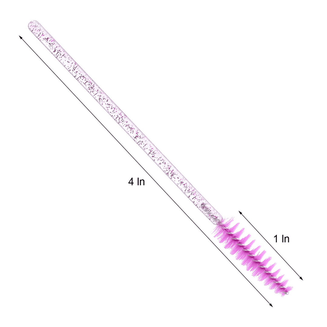 Cepillos Para Extensiones De Pestañas Glitter 50 Cepillos