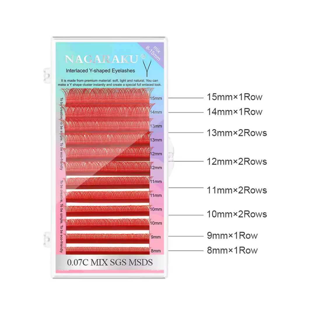 Extensiones De Pestañas Nagaraku Yy Colores