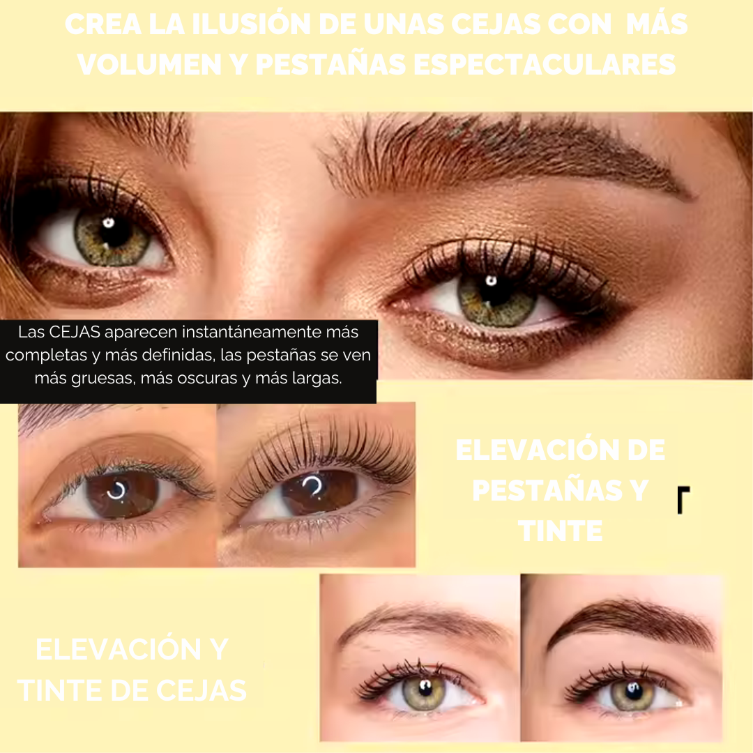 Kit Lash Lifting De Pestañas Y Tinte Para Cejas Golle
